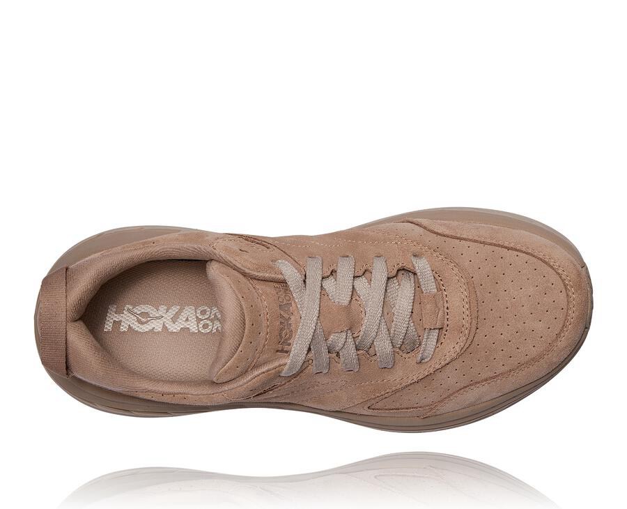 Hoka One One Walking Shoes Womens Grey - Bondi L Suede - 53084JQHG